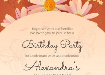 8+ Blissful Daisy Birthday Invitation Templates To Celebrate Your Kid's Birthday In Style