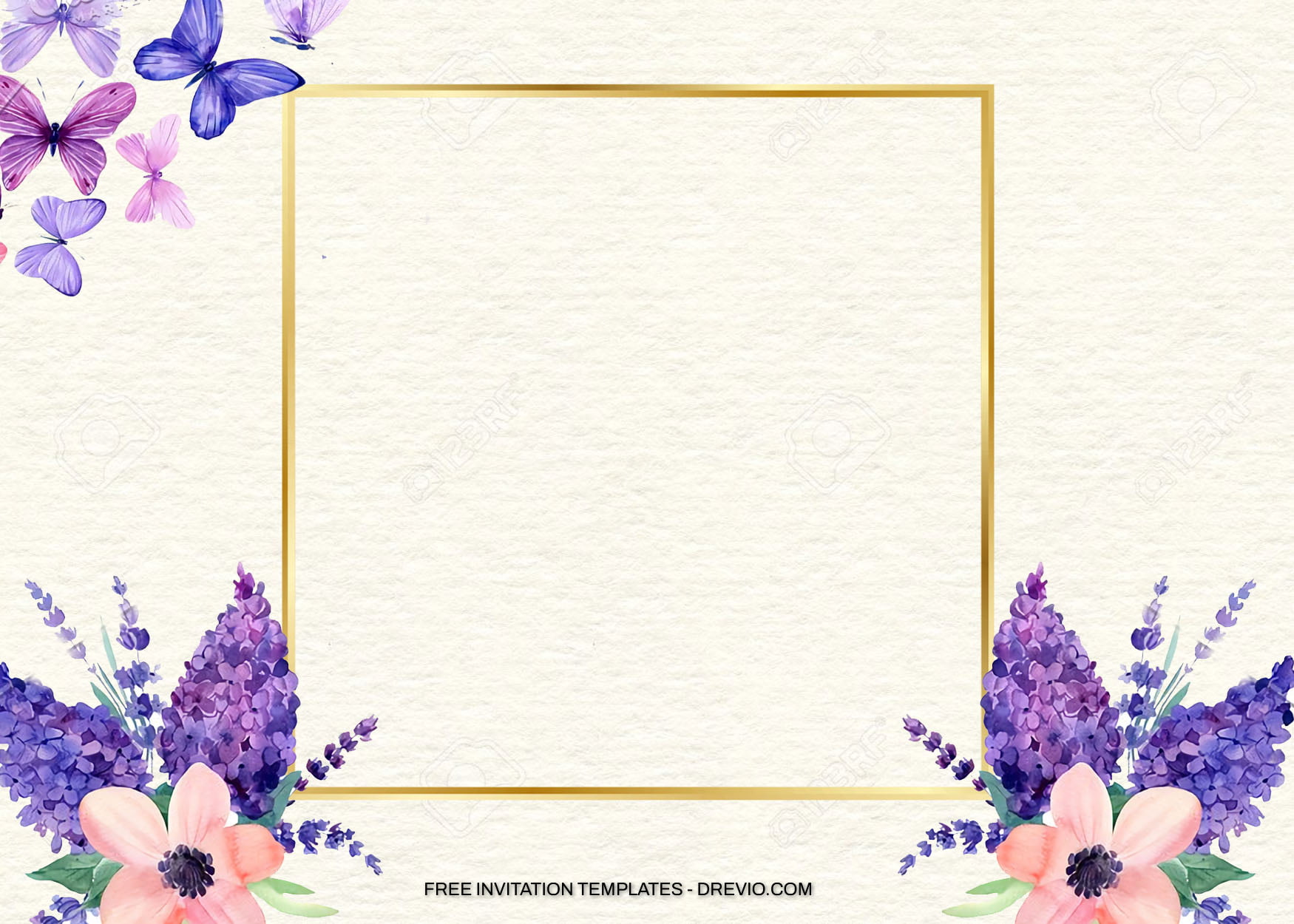 7+ Simple Lavender Floral Birthday Invitation Templates