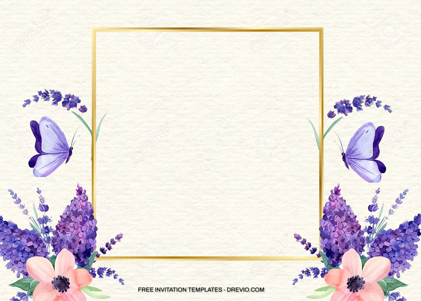 7+ Simple Lavender Floral Birthday Invitation Templates