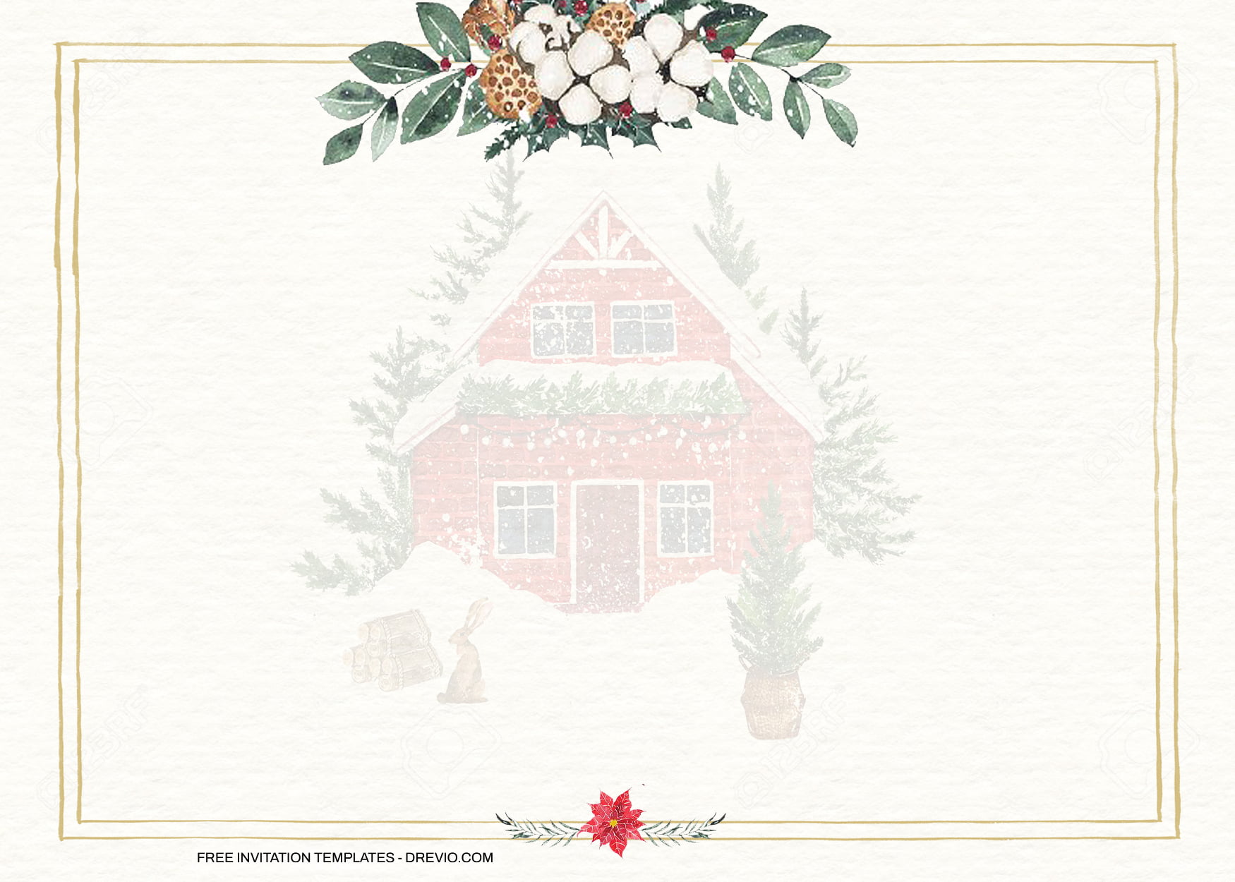 9+ Winter Holiday Floral Invitation Templates