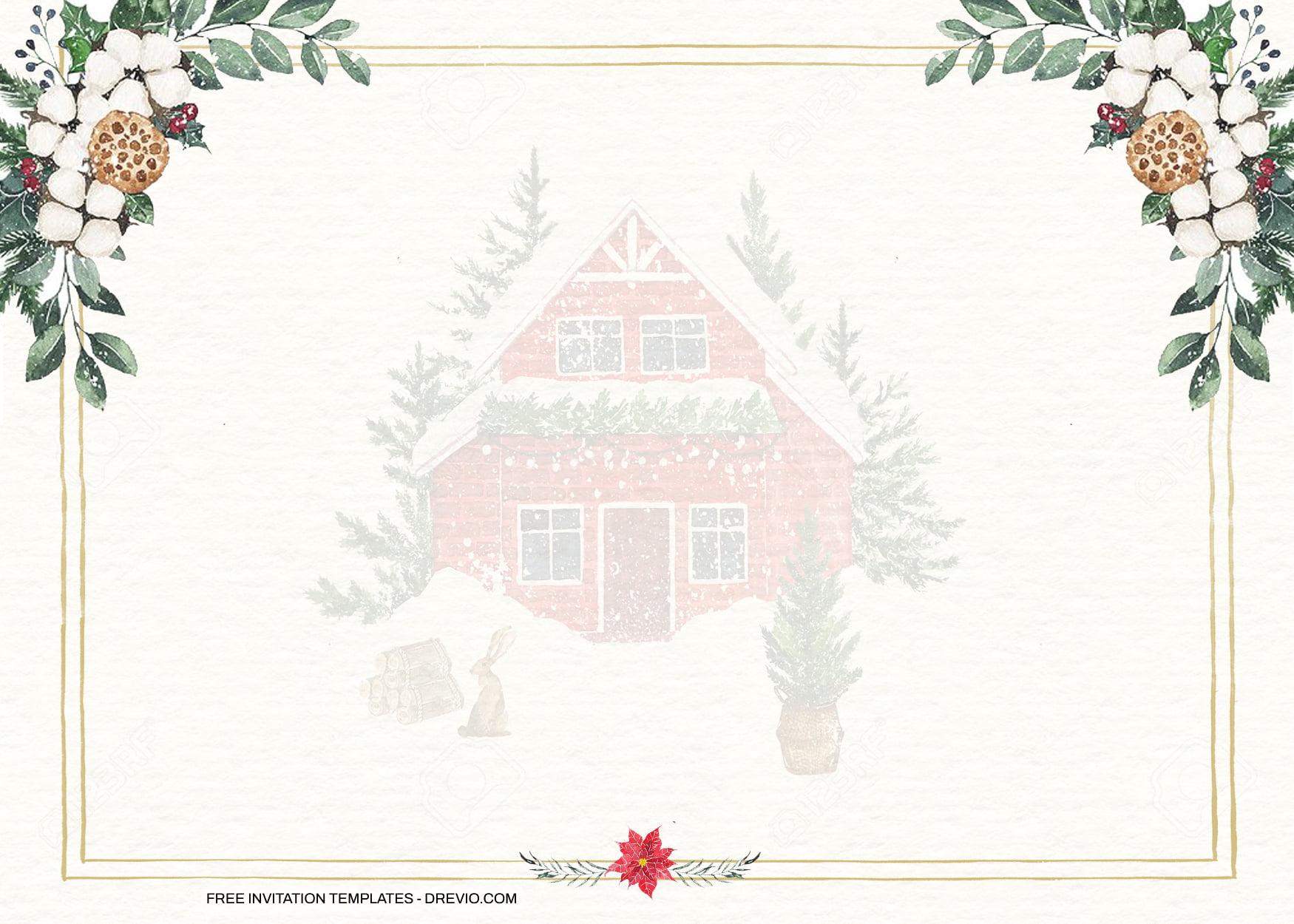 9+ Winter Holiday Floral Invitation Templates