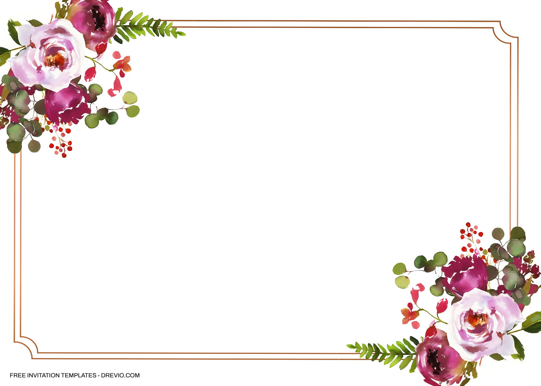8+ Magenta Blush Floral For Invitation Templates