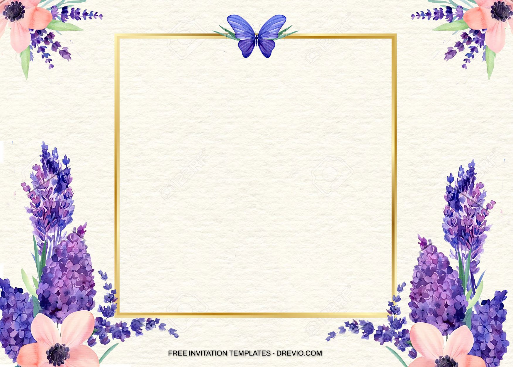 7+ Simple Lavender Floral Birthday Invitation Templates