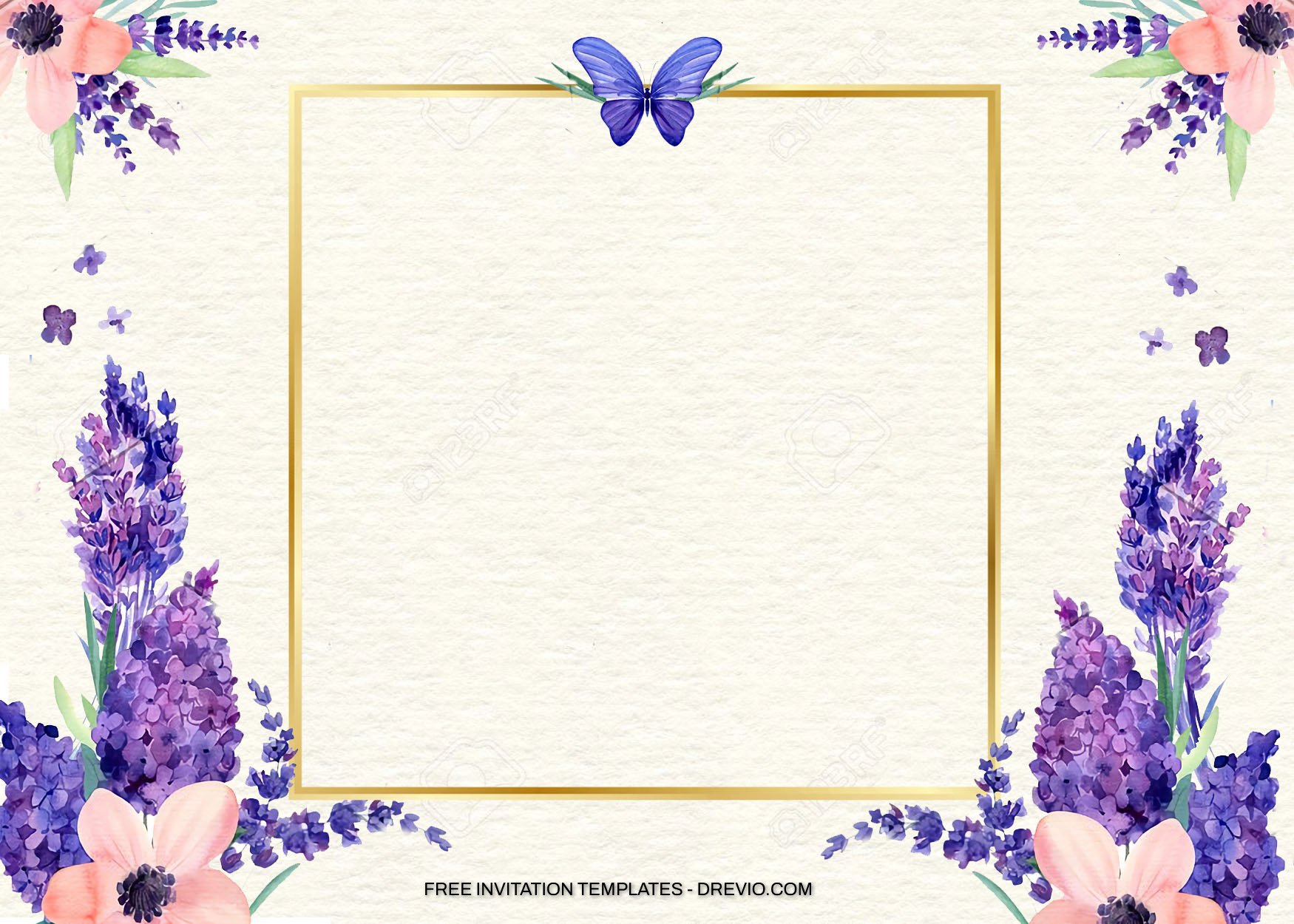7+ Simple Lavender Floral Birthday Invitation Templates