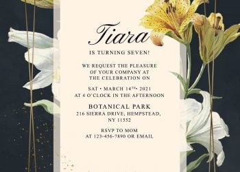 11+ Botanical Garden Birthday Invitation Templates