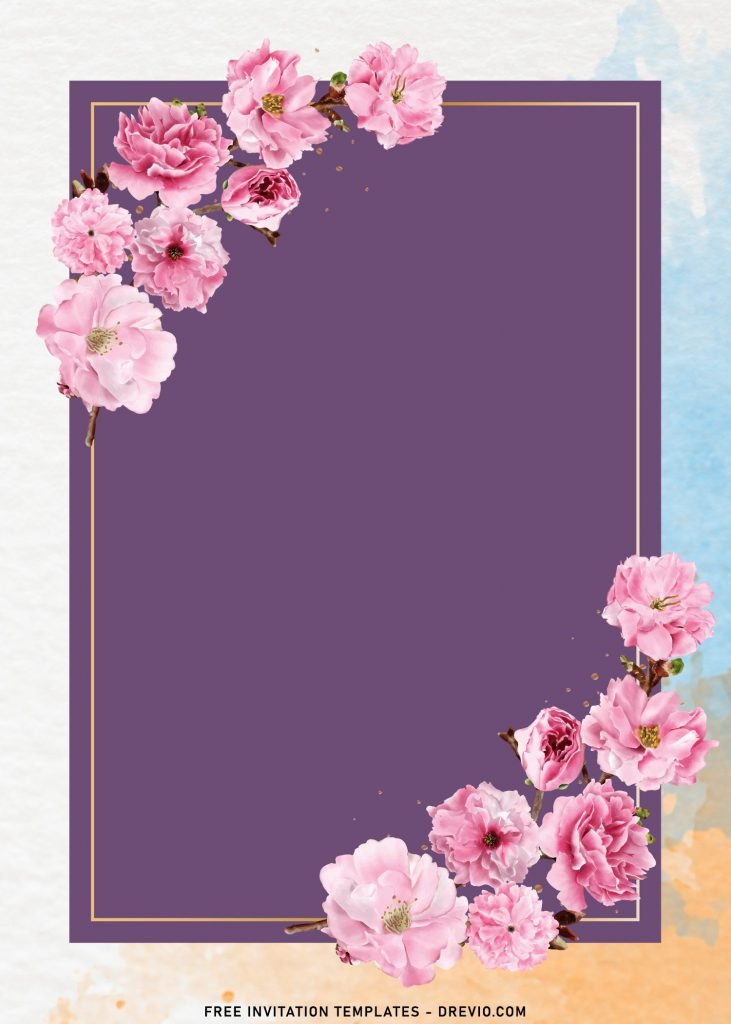 11+ Gorgeous Cherry Blossom Birthday Invitation Templates with elegant design