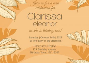 7+ Modern Greenery Birthday Invitation Templates