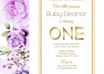 7+ Beautiful Magnolia And Rose Birthday Invitation Templates