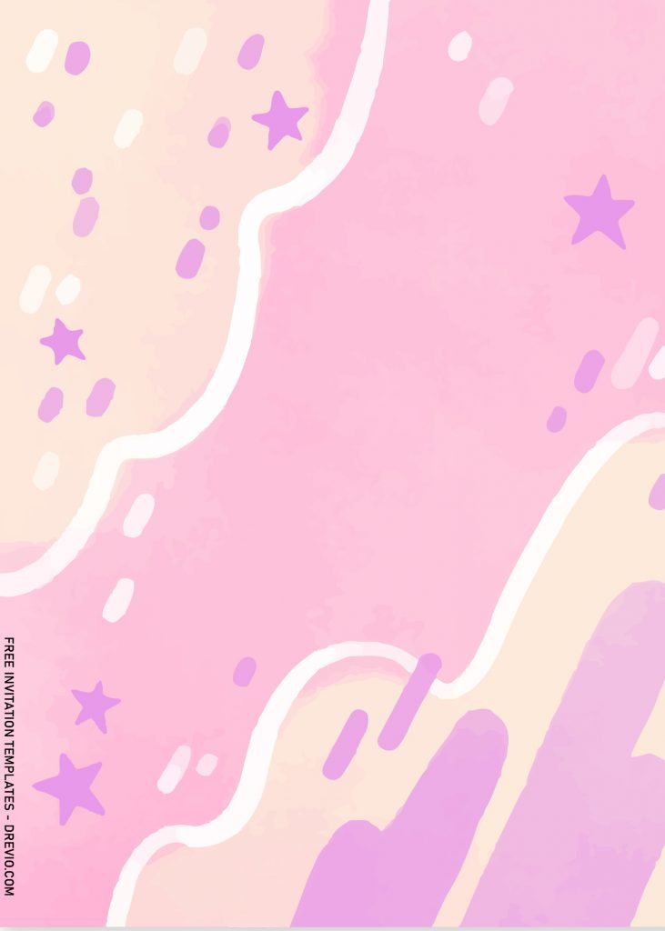7 Cute Pink Watercolor Birthday Invitation Templates