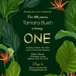 9+ Bold Greenery Birthday Invitation Templates