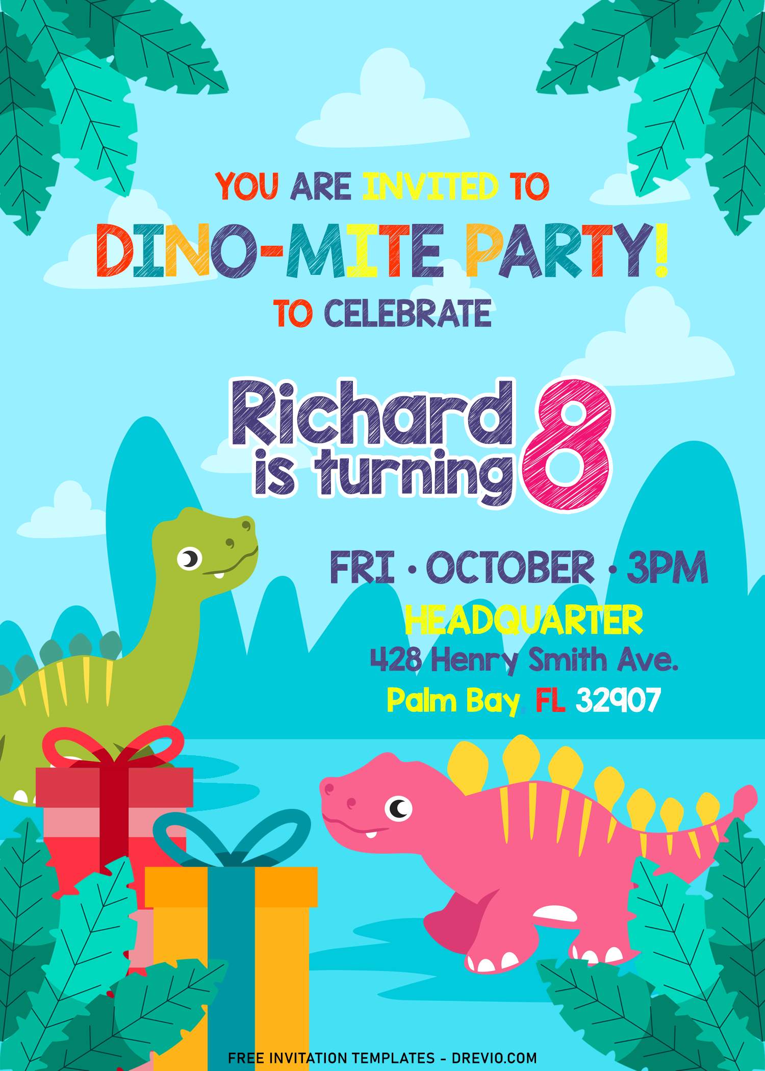 9+ Dinosaur Birthday Invitation Templates