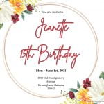 8+ Sunny Orange And White Floral Invitation Templates