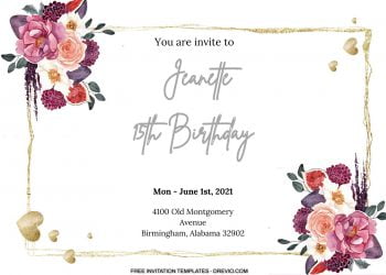 9+ Fruit Blossom Decorative Floral Invitation Templates