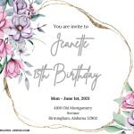10+ Rocky Pastel Frame Floral Invitation Templates