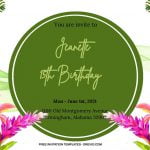 8+ Fancy Tropical Floral Bouquet For Birthday Invitation Templates
