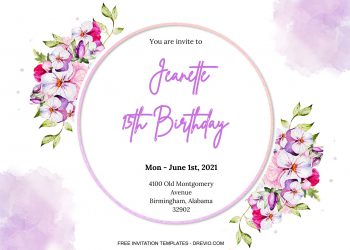 8+ Pansy Orchids Floral For Invitation Templates