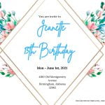 8+ Tender Blue And Pink Floral Invitation Templates