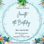 11+ Seaside Botanical Floral Birthday Invitation Templates