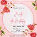 10+ Pink Romance Roses Floral Birthday Invitation Templates