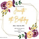 8+ Orangery Watercolor Floral Invitation Templates