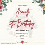 9+ Winter Holiday Floral Invitation Templates