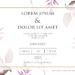 11+ Purplish Watercolor Floral Invitation Template