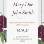7+ Beautiful Watercolor Peony Floral Invitation Templates
