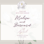 8+ White Watercolor Peonies Floral Invitation Template