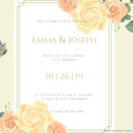 8+ Soft Watercolor Roses Floral Invitation Templates