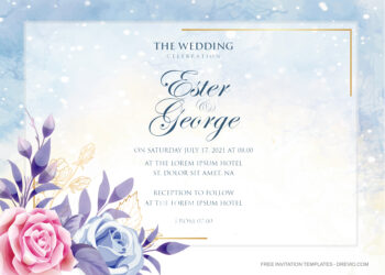 8+ Sparkly Roses Floral Invitation Templates