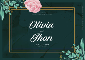 7+ Greenland With Roses Floral Invitation Templates