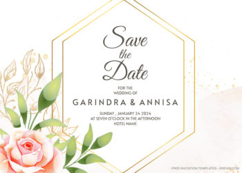 8+ Watercolor Pink Rose Invitation Template