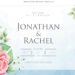 10+ Blue Sky With Roses Floral Invitation Template