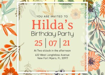 10+ Spring Blossom Birthday Invitation Templates