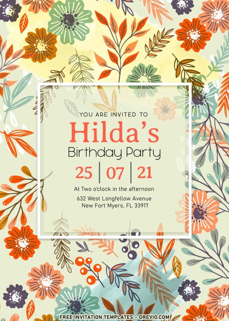 10+ Spring Blossom Birthday Invitation Templates