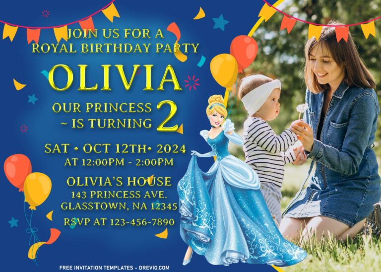 11+ Princess Cinderella Birthday Invitation Templates
