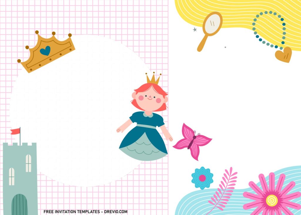 7 Beautiful Princess Birthday Invitation Templates For Girls Birthday