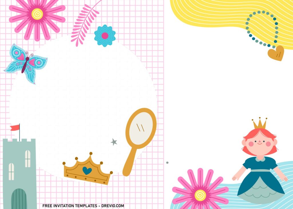 7 Cute Princess Birthday Invitation Templates For Girls Birthday