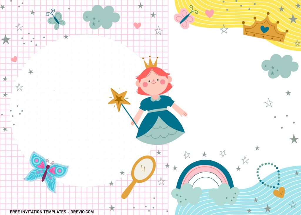 7 Princess Birthday Invitation Templates With Princess Tiara