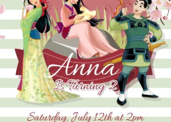 8+ Princess Mulan Birthday Invitation Templates