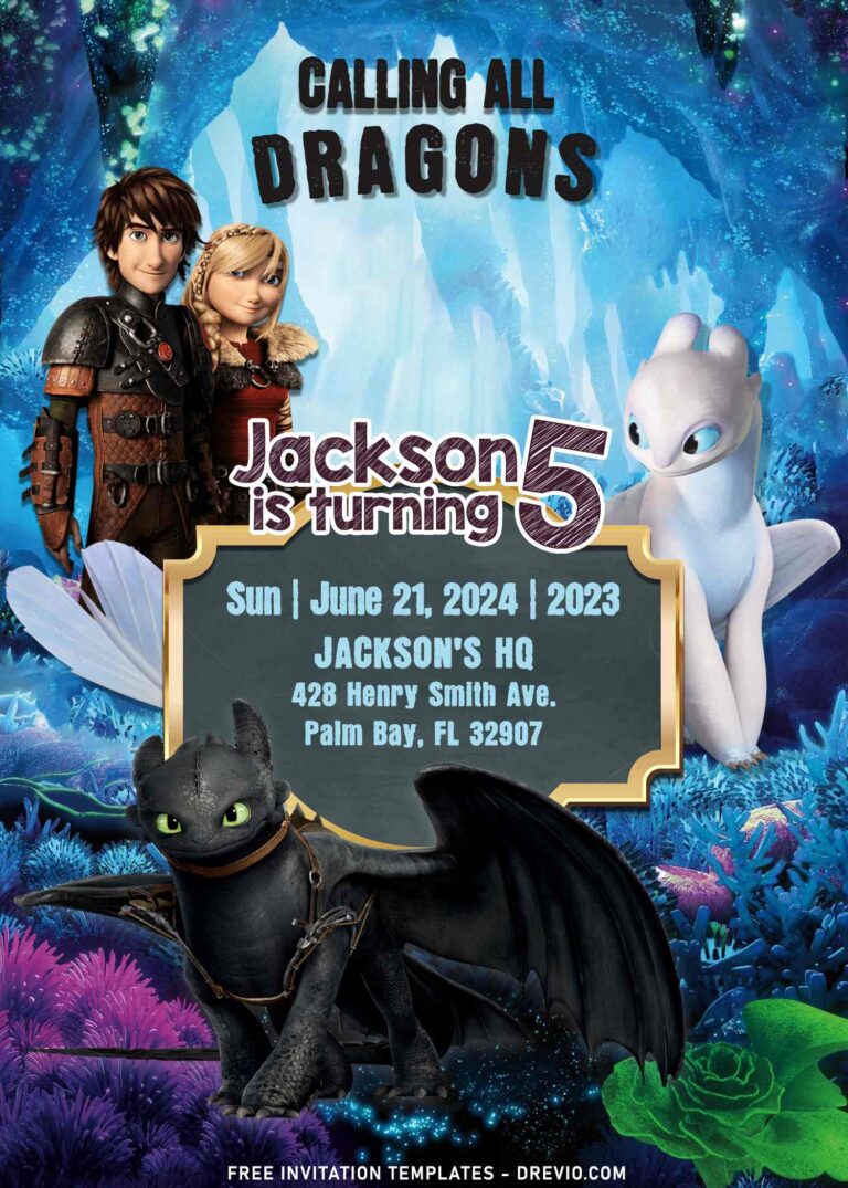 8+ How To Train Your Dragon Birthday Invitation Templates