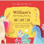 8+ Adorable Colorful Unicorn Birthday Invitation Perfect For Kids’ Birthday