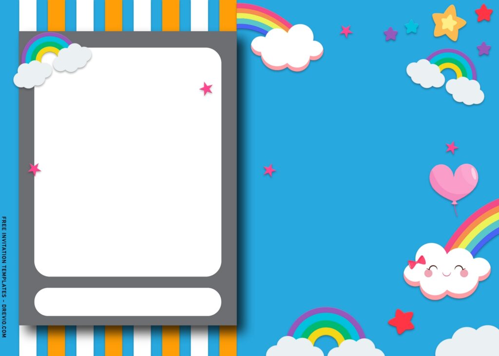 8 Rainbow And Unicorn Baby Shower Invitation Templates