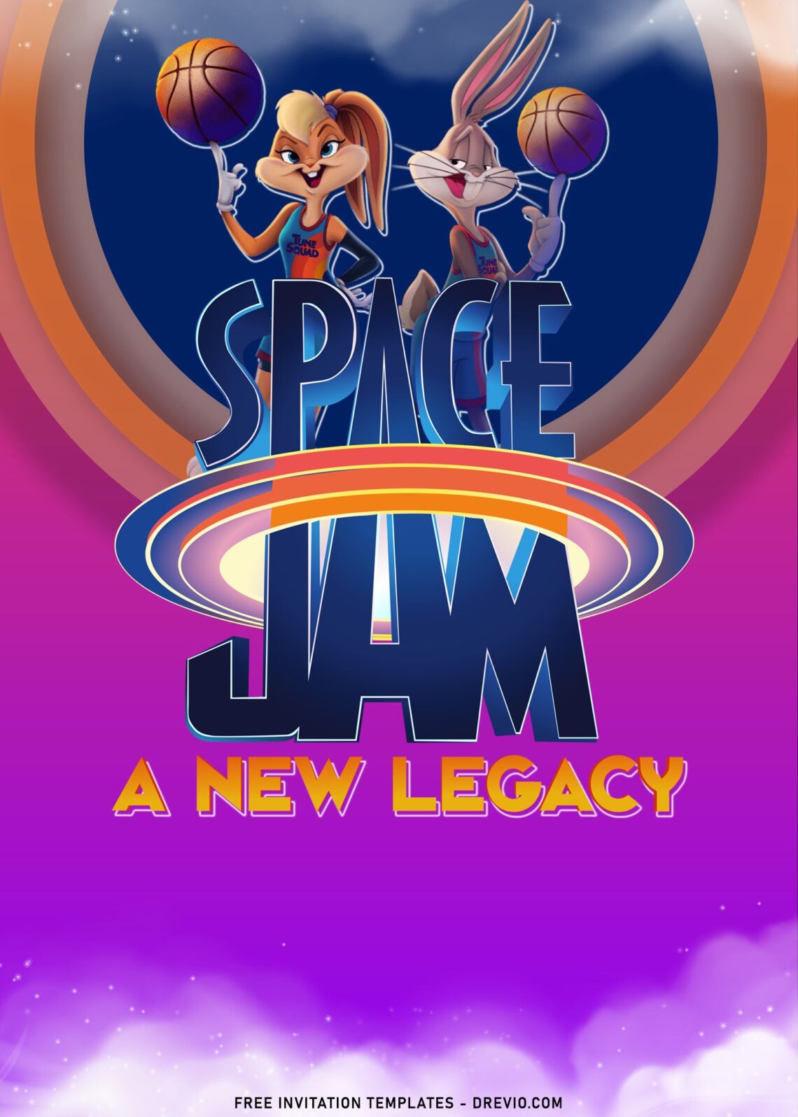 8+ Awesome Space Jam Birthday Invitation Templates With The Tunes