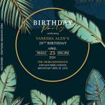 8+ Tropical Palm Birthday Invitation Templates For Your Best Summer Party