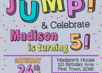 11+ Let's Jump Party Invitation Templates For Your Kids Next Bash