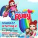 11+ Rainbow Ruby Birthday Invitation Templates For Your Daughter's Birthday