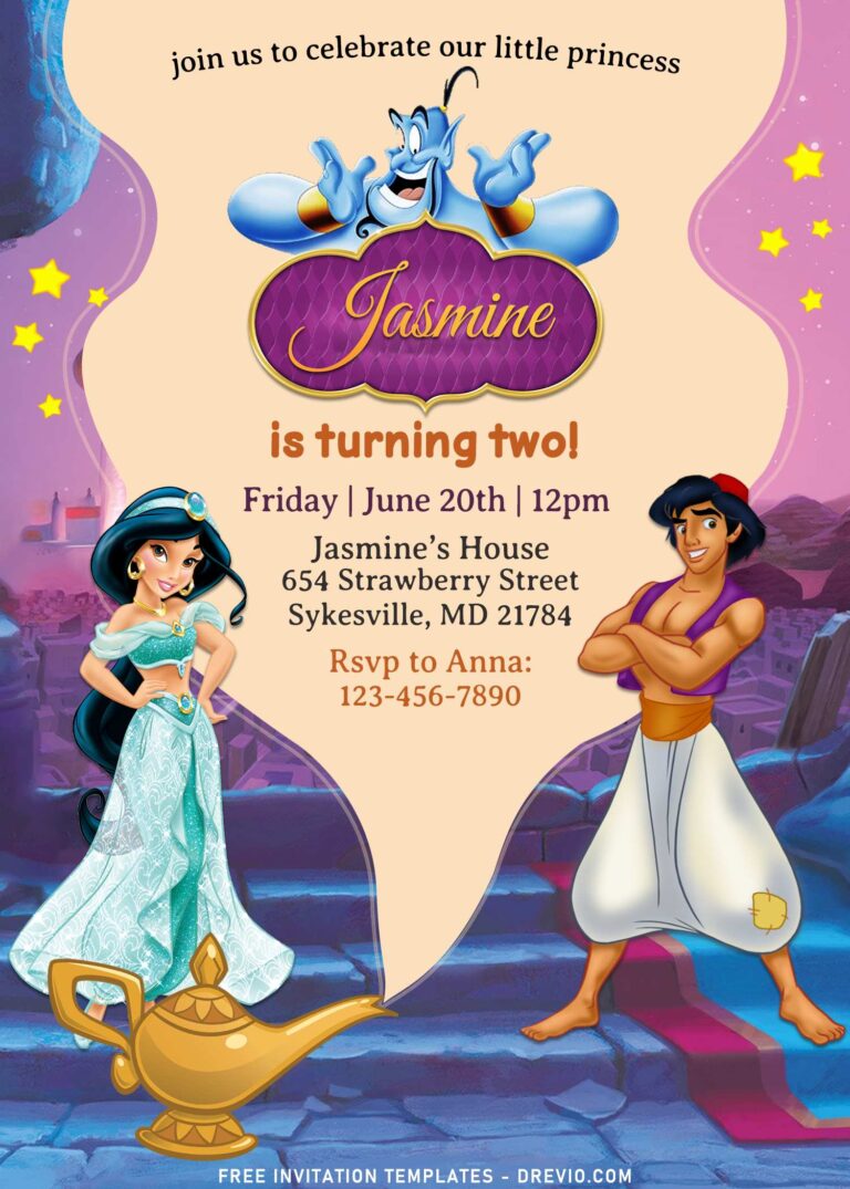 7+ Aladdin Birthday Invitation Templates