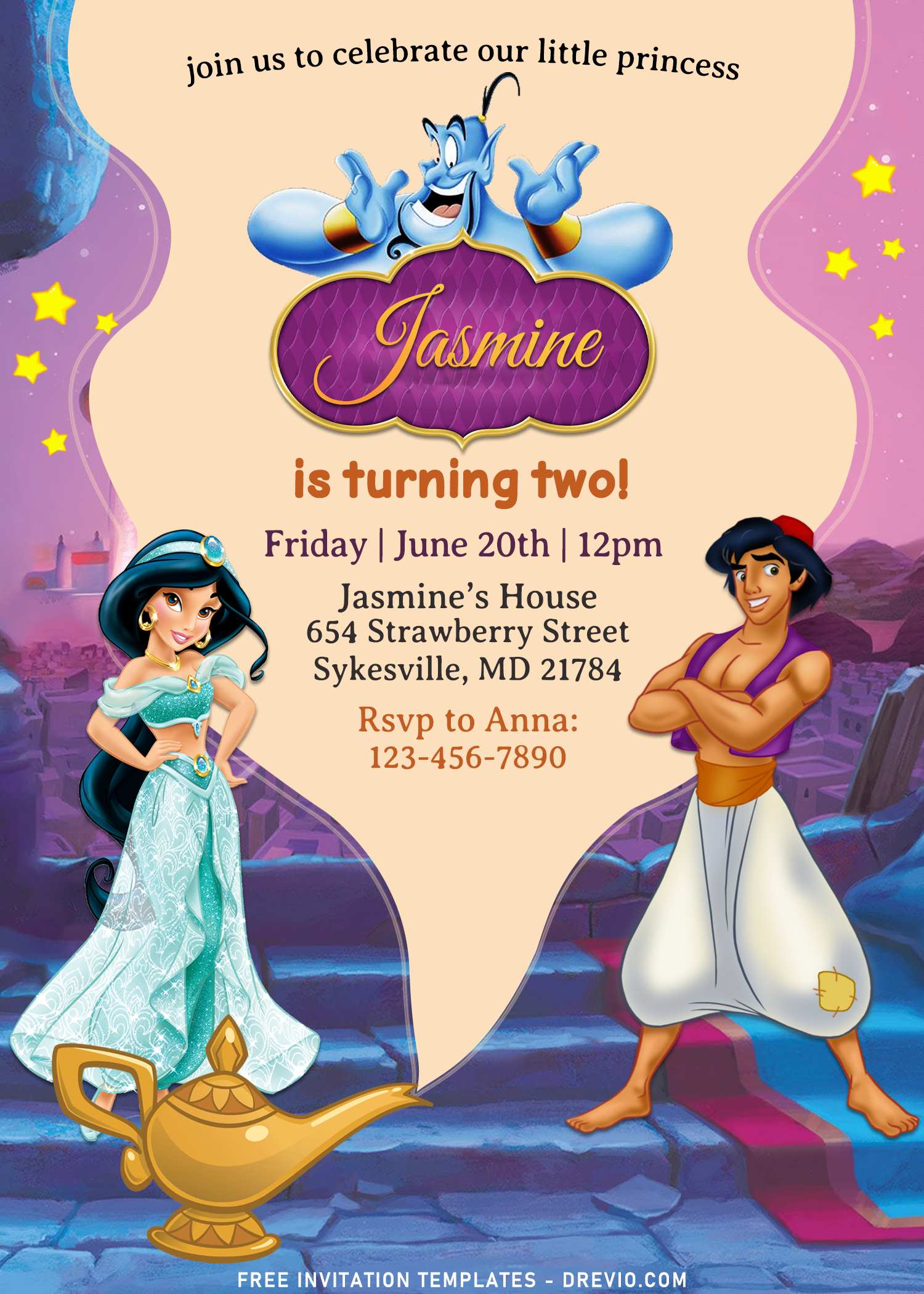 7+ Aladdin Birthday Invitation Templates