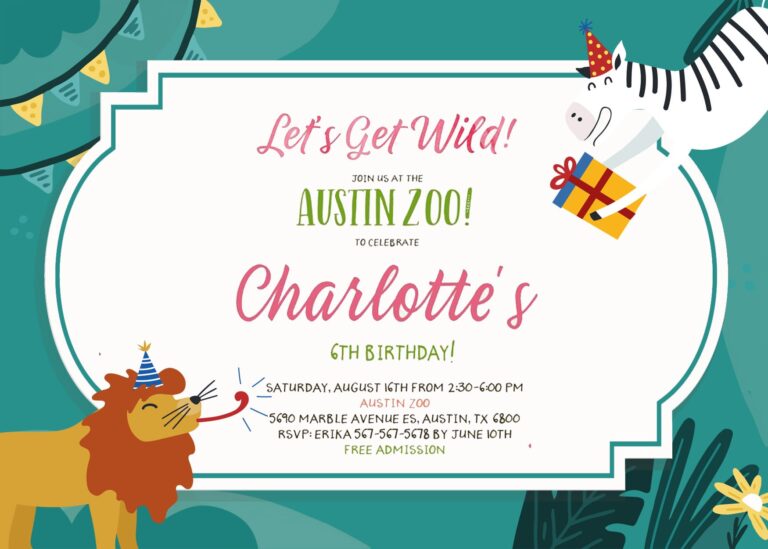 7+ Calling All Party Animals Birthday Invitation Templates Title